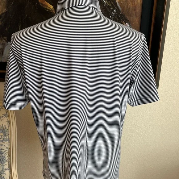 Peter Millar Blue Stripe Polo Size M - Picture 5 of 5